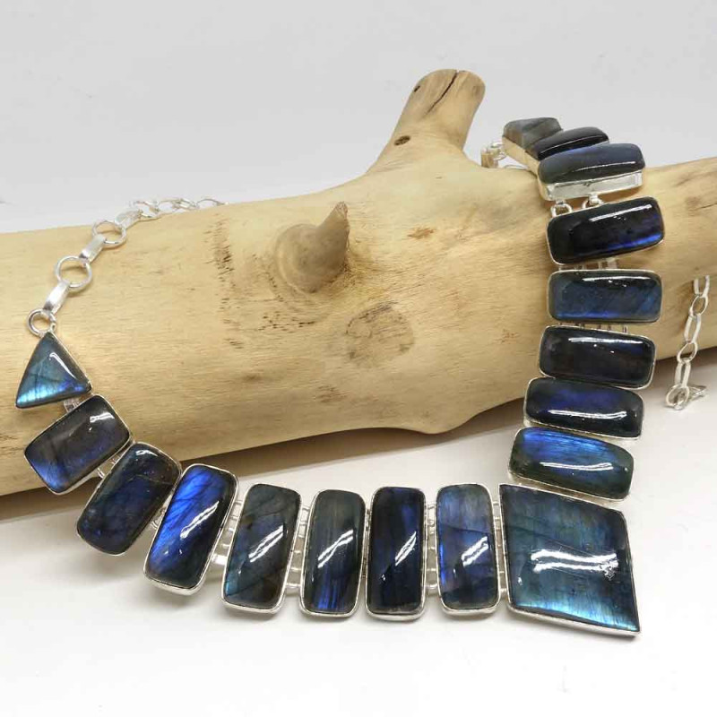 Kopie van Kopie van Labradorite de Madagascar, Collier création originale
