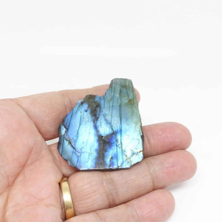Labradorite  de Madagascar, Minéral plaque polie sur une face