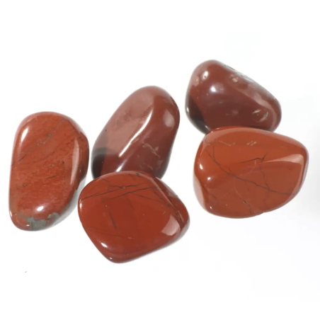 Pierre roulée en pierre fine de Jaspe rouge