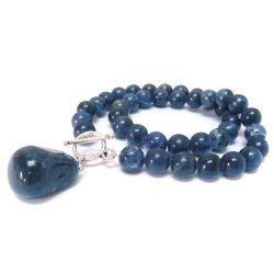 Collier en sodalite