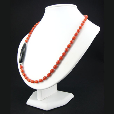 Collier turquoise et corail