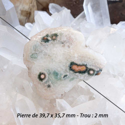 Perle grand format pour vos créations de bijoux énergétiques uniques.