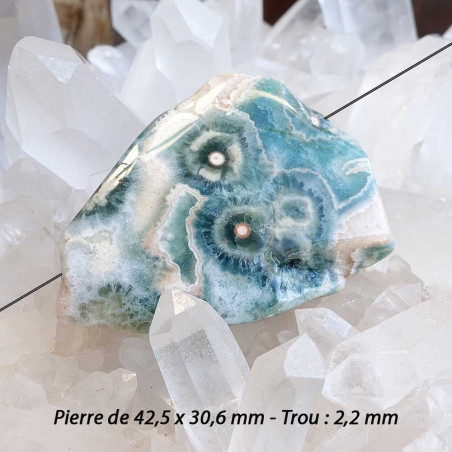 Motifs océaniques uniques, jaspe océan pierre d’harmonie et d’apaisement. Idéale pour la création de bijoux énergétiques