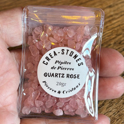 Quartz rose (20gr), Minis pépites