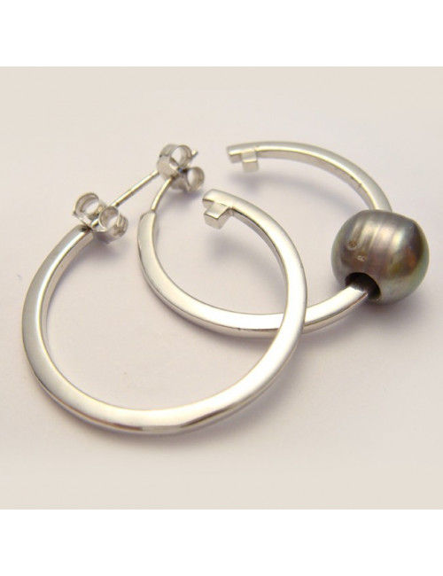 Boucles d'oreilles créoles argent 925