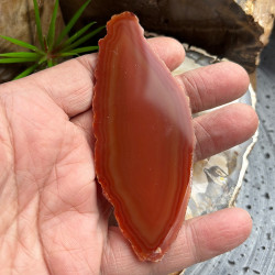 Tranches d’agate fines