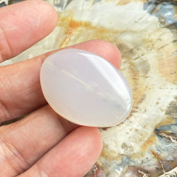 Agate naturelle, 1 grande perle ovale