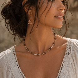 Collier jaspe bréchique