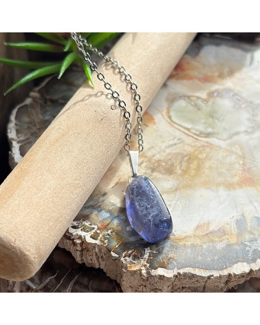 Cordiérite, Pendentif pierre roulée
