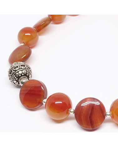 Collier création en PIERRE de cornaline