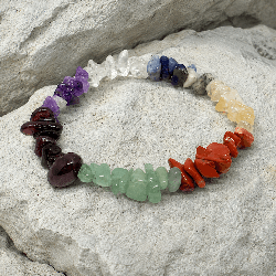 Bracelet avec les pierres des 7chakras