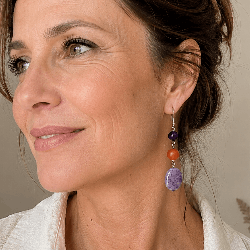 Boucles d’oreilles en pierre