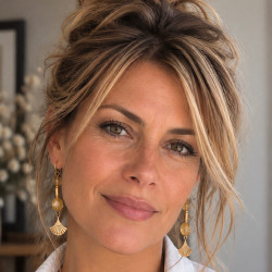 Kopie van Citrine et Gold filled 14K, Jolie boucles d’oreilles