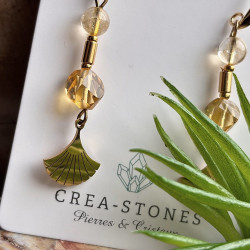 Kopie van Citrine et Gold filled 14K, Jolie boucles d’oreilles