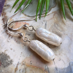 Kopie van Boucles d'oreilles en perle d'eau douce