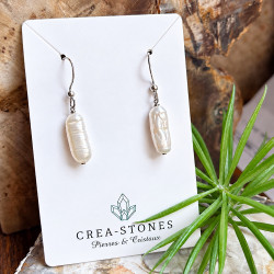Boucles d’oreilles en perles d’eau douce avec argent 925