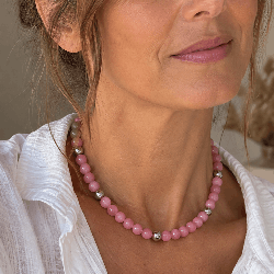 Rhodonite, Collier création