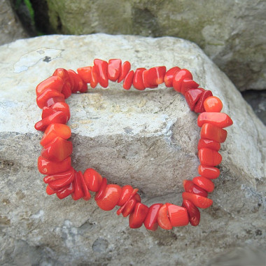 Bracelet chips en corail