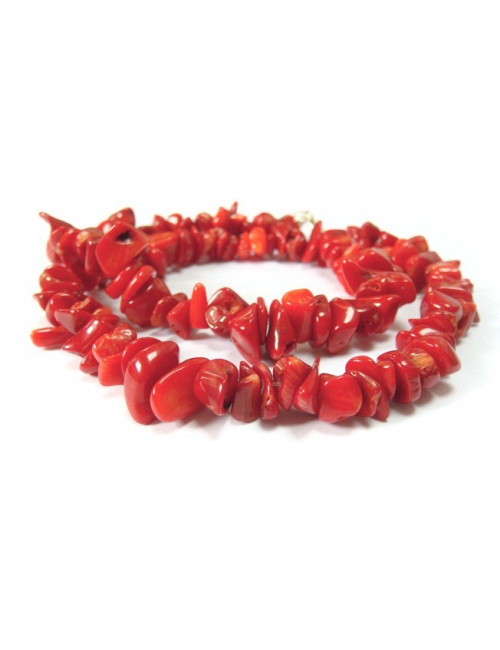 Collier chips de corail