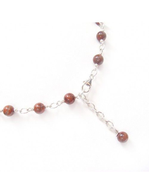 Collier jaspe bréchique