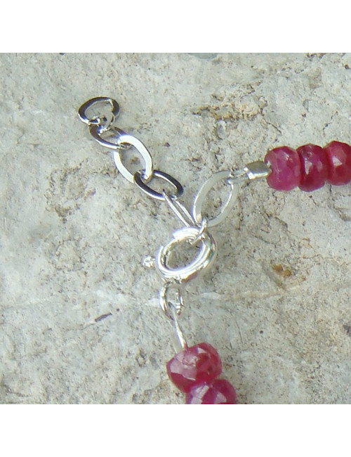 Bracelet rubis et zoIsite