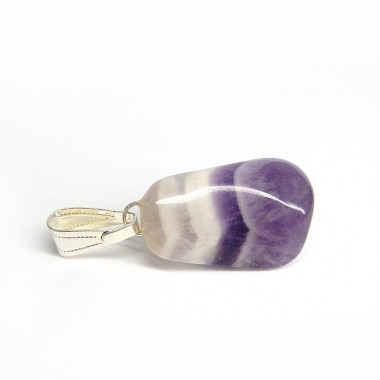 Pendentif améthyste rubanée