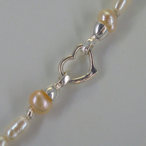Collier en perle d'eau douce 2 tons Collier en perle d'eau douce 2 tons