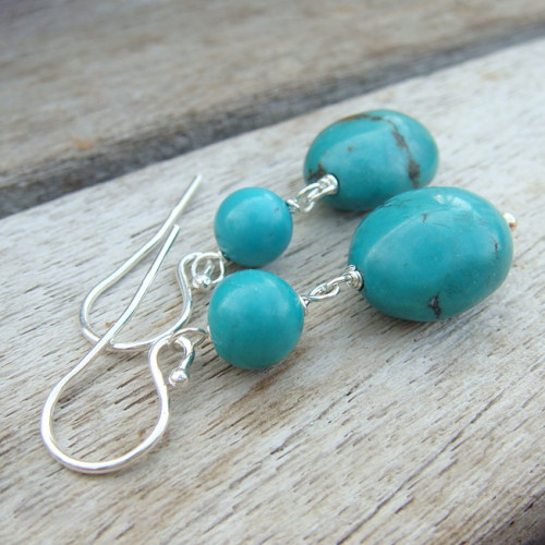 Boucles d'oreilles turquoise