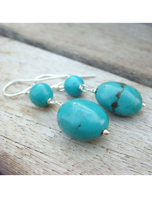 Boucles d'oreilles turquoise