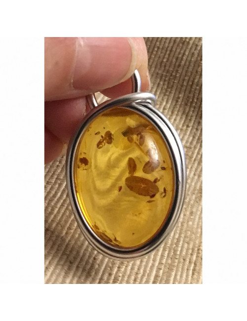 Pendentif ambre de la Baltique