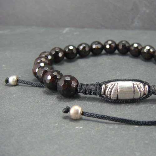Bracelet homme oeil de tigre et hématite