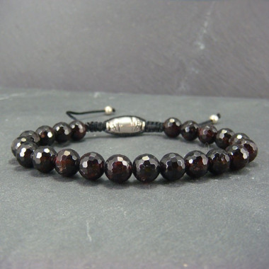 Bracelet homme oeil de tigre et hématite