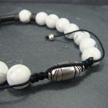 Bracelet homme oeil de tigre et hématite