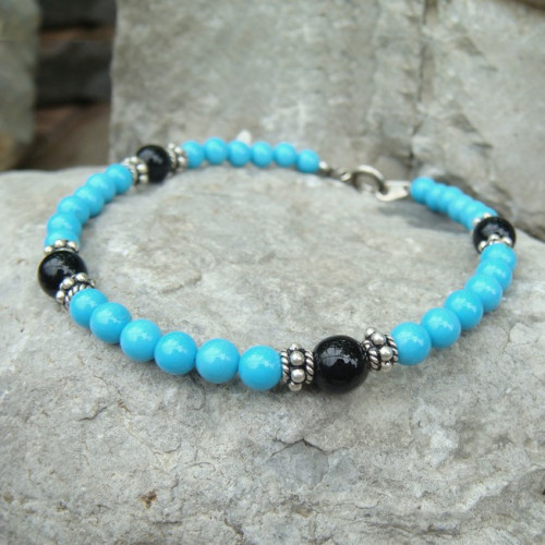 Bracelet turquoise et ag925