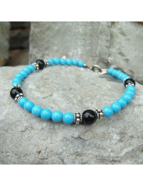 Bracelet turquoise et ag925