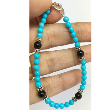 Bracelet turquoise et ag925