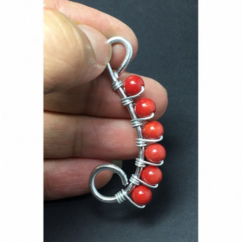 Pendentif énergétique corail rouge