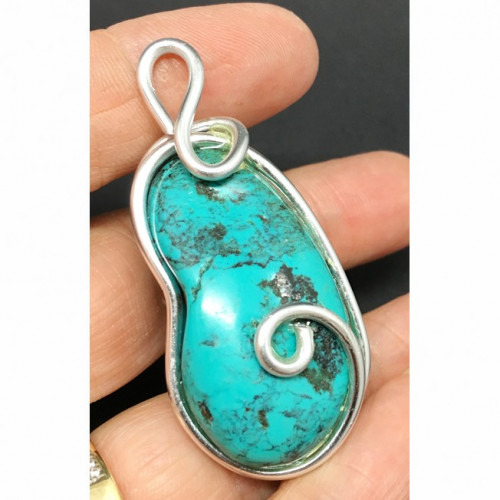 Pendentif énergétique turquoise