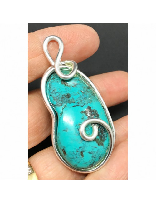 Pendentif énergétique turquoise