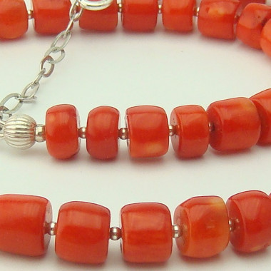 Collier turquoise et corail