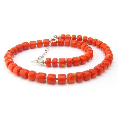 Collier turquoise et corail