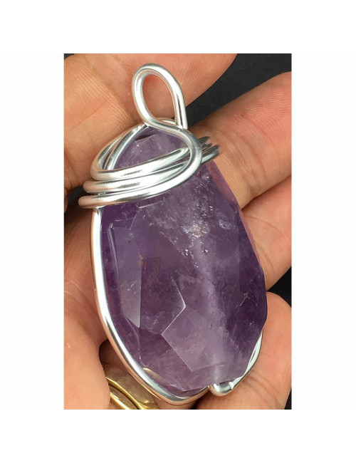 Pendentif énergétique améthyste
