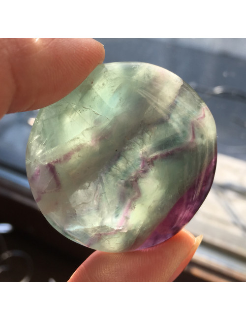 Galet fluorite