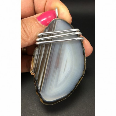 Pendentif agate de feu