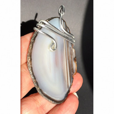 Pendentif agate de feu