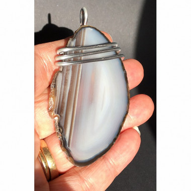 Pendentif agate de feu
