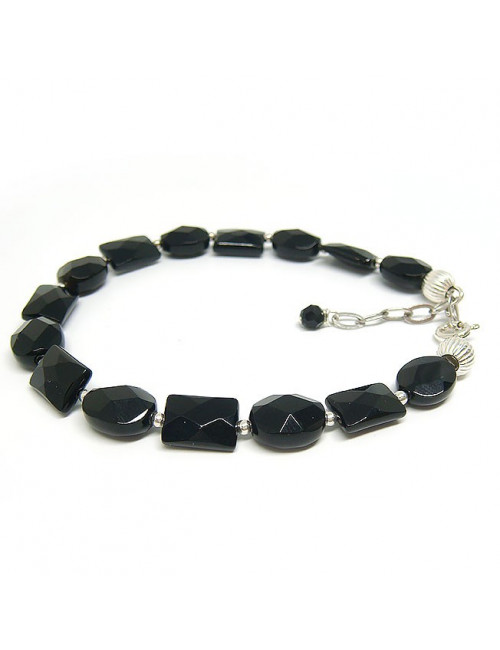 Bracelet onyx sur argent 925
