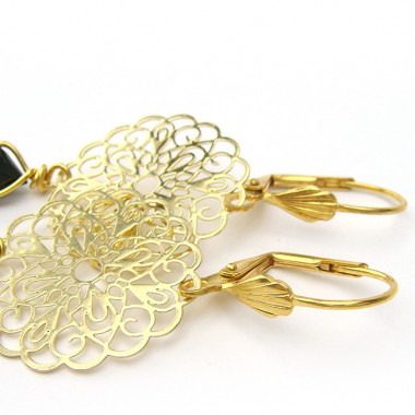 Boucles d'oreilles en perle d'eau douce