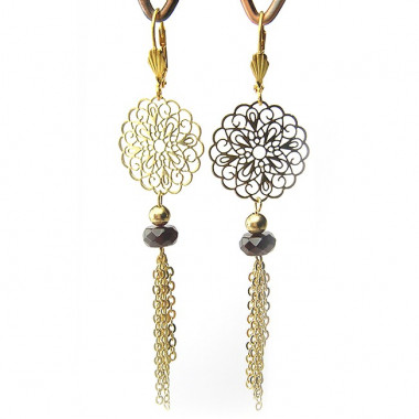 Boucles d'oreilles en perle d'eau douce