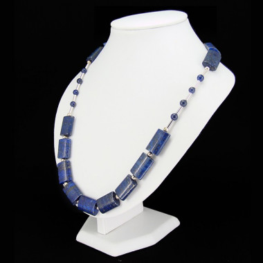 Collier lapis lazuli et onyx